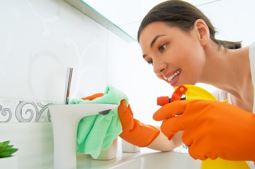Local cleaning team working in a Brixton residence