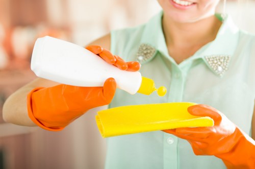 Deep cleaning in a Brixton kitchen and bathroom setting