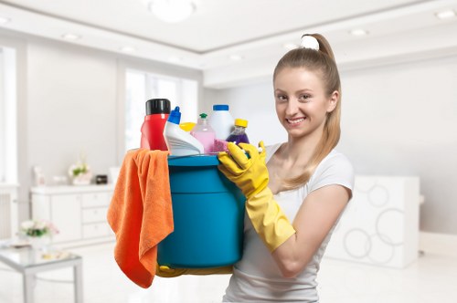 Staff training in safe cleaning methods and chemical handling for Brixton cleaners